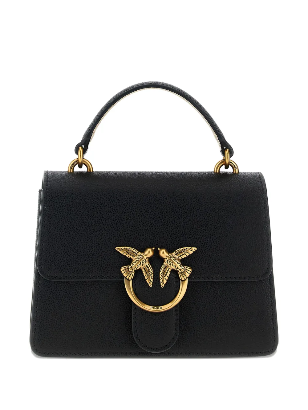 PINKO logo-buckle tote bag - ブラック PINKO logo-buckle tote bag - ブラック