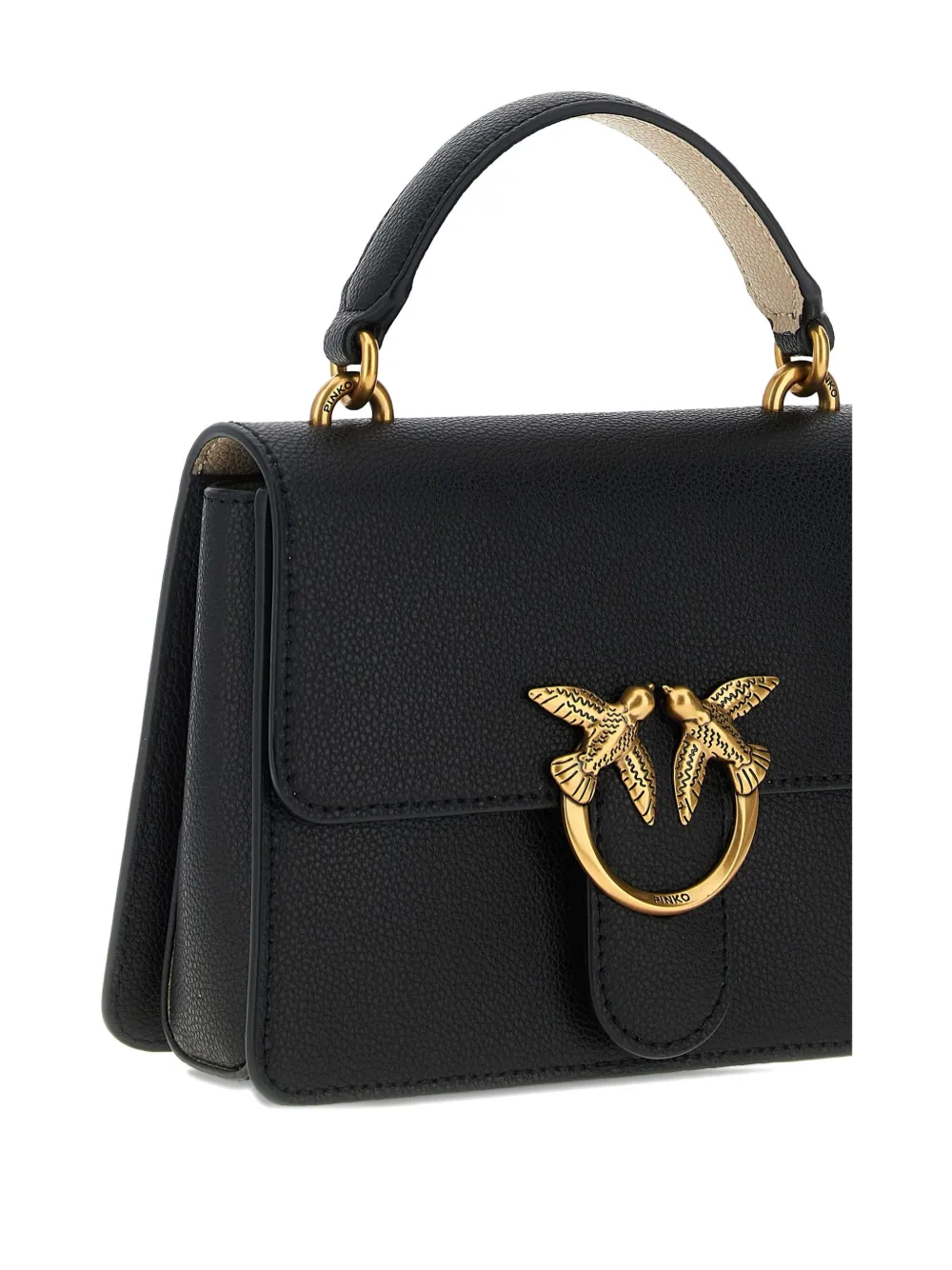 PINKO logo-buckle tote bag - Zwart