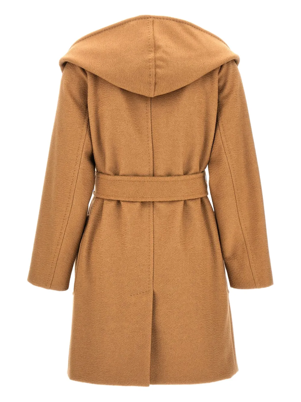 Max Mara belted-fastening coat Bruin