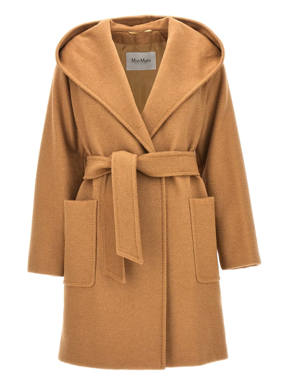 Max Mara belted-fastening coat - ブラウン Max Mara belted-fastening coat - ブラウン