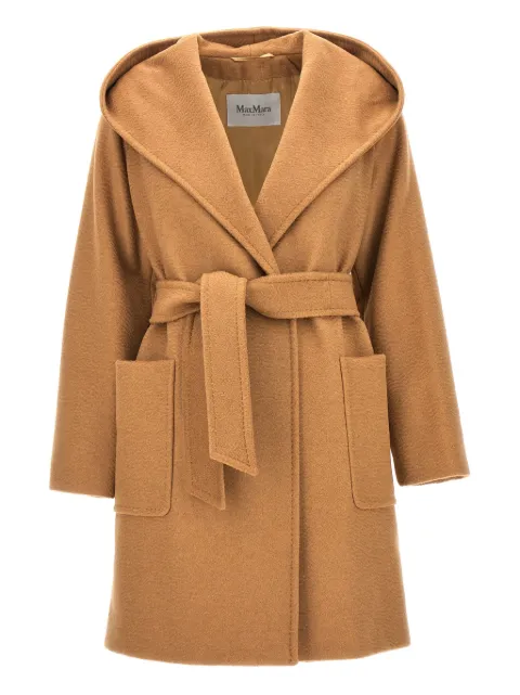 Max Mara belted-fastening coat