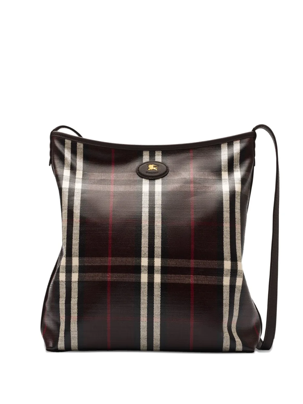 Burberry Kleine Highlands Schultertasche mit Check | Braun | Image 1