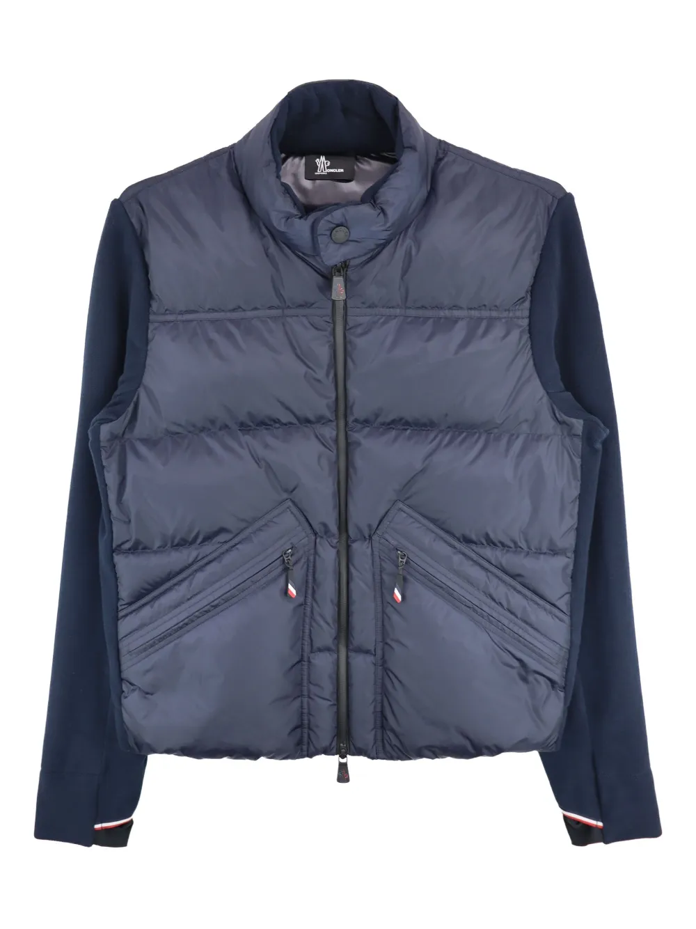 Moncler Grenoble quilted zip-up jacket - ブルー Moncler Grenoble quilted zip-up jacket - ブルー