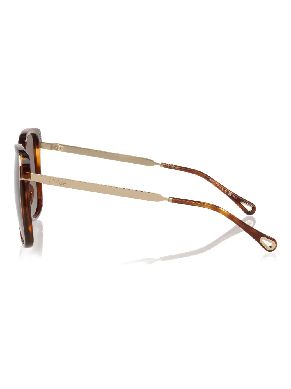 Chloé Ch0286s Round Acetate Sunglasses In Brown