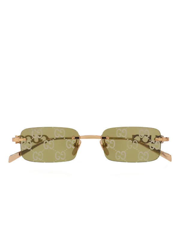 Gucci Eyewear GG-logo Sunglasses | Gold | FARFETCH
