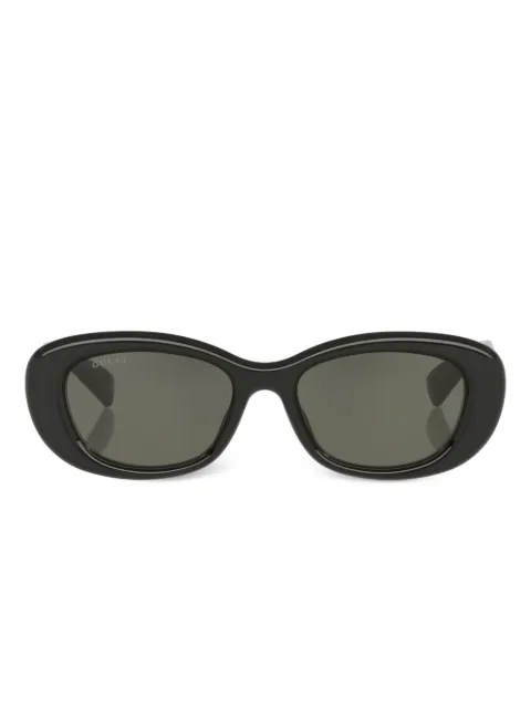 Gucci GG-logo oval-frame sunglasses
