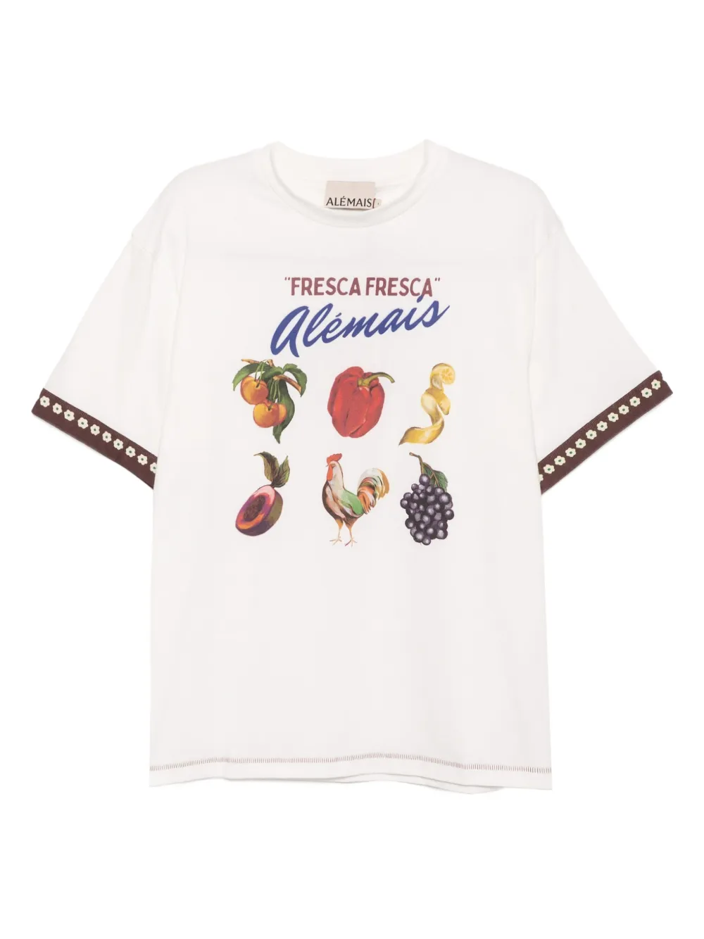 ALEMAIS Mercado Tシャツ - ホワイト ALEMAIS Mercado Tシャツ - ホワイト