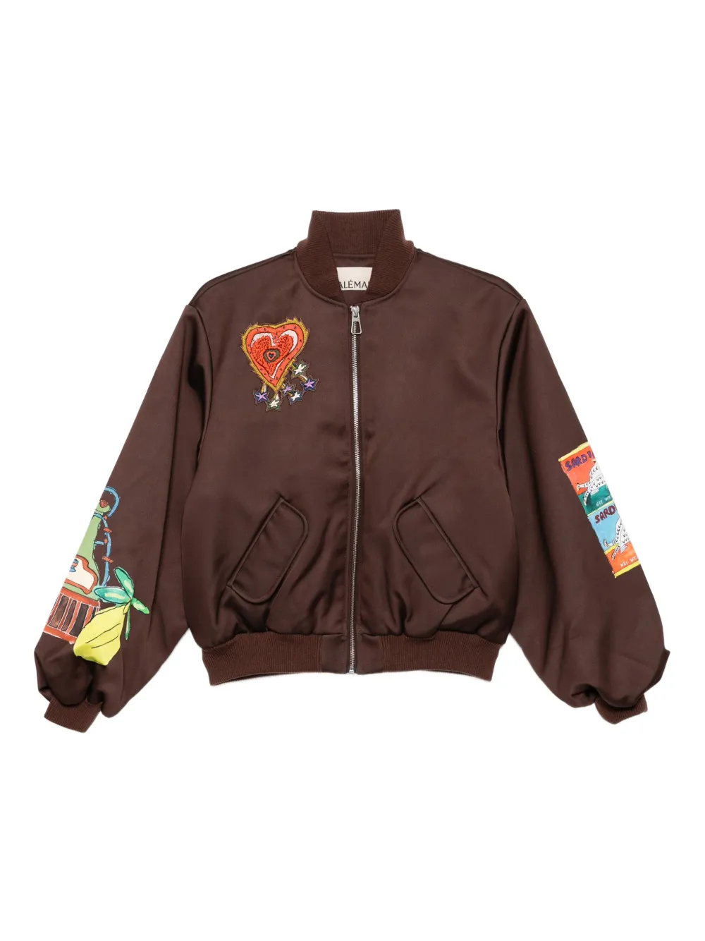 ALEMAIS graphic-print jacket | Brown | Image 1