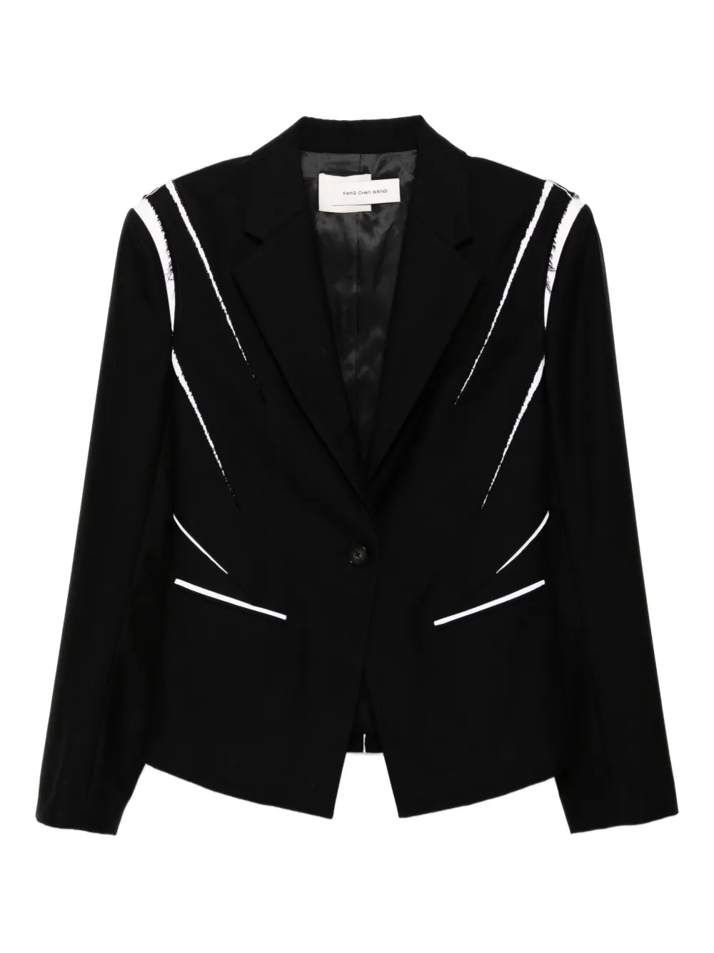 Feng Chen Wang wool blazer | Black | Image 1