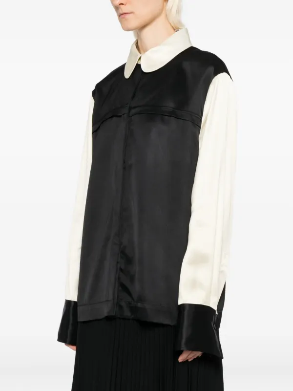jilsander コントラストカラーシャツ Jil Sander コントラストカラーシャツ | ブラック | FARFETCH JP