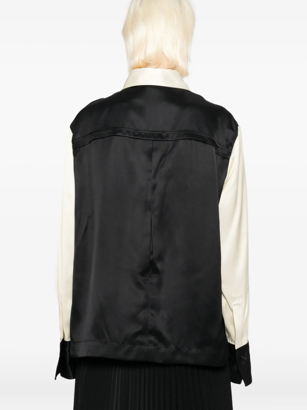 Jil Sander Blouse met contrasterende kleuren Zwart
