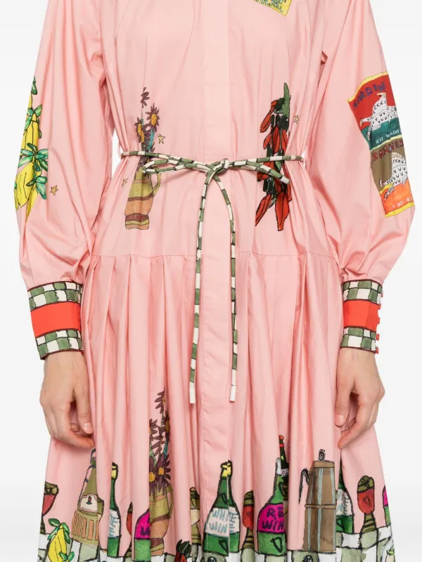 ALEMAIS Contessa Dress | Pink | FARFETCH