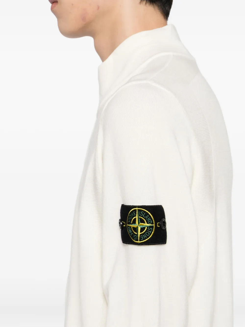 Stone Island Vest met logopatch Beige