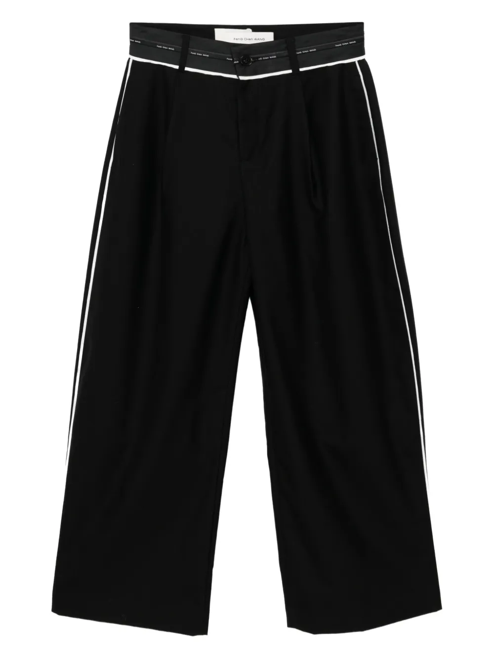 Feng Chen Wang deconstructed trousers | Black | Image 1