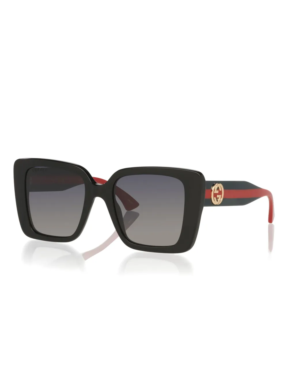 Gucci Womens Black Gg1861s Square Acetate Sunglasses In Black