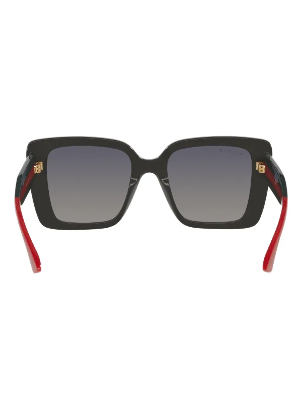 Gucci Eyewear GG-logo square-frame Sunglasses | Black | FARFETCH