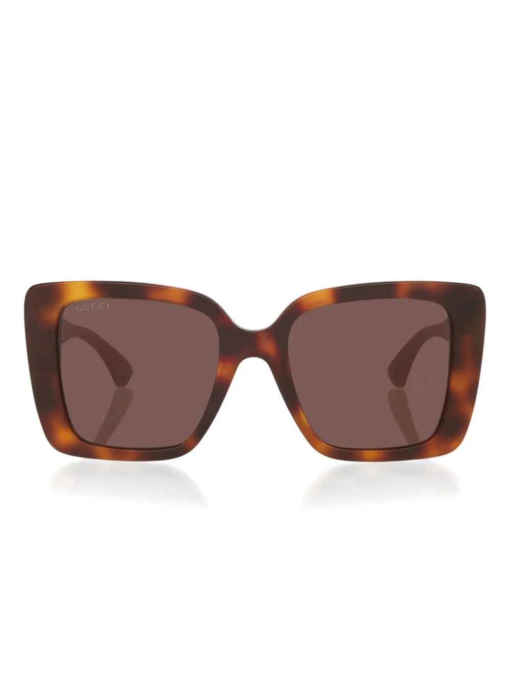 Gucci Womens Brown Gg1861s Square-frame Acetate Sunglasses In Brown