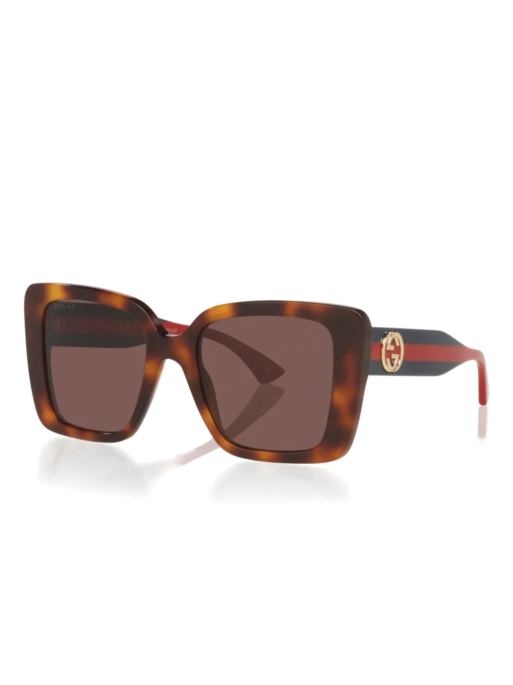 Gucci Womens Brown Gg1861s Square-frame Acetate Sunglasses In Brown