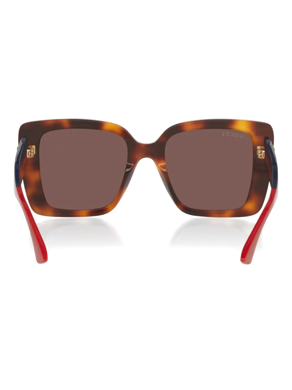 Gucci Womens Brown Gg1861s Square-frame Acetate Sunglasses In Brown