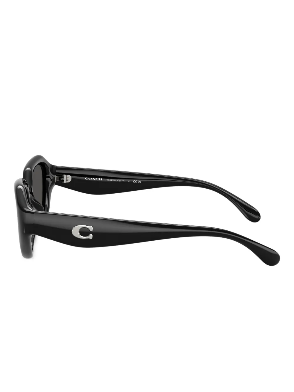 Coach C Hardware Geometric Sunglasses In Black