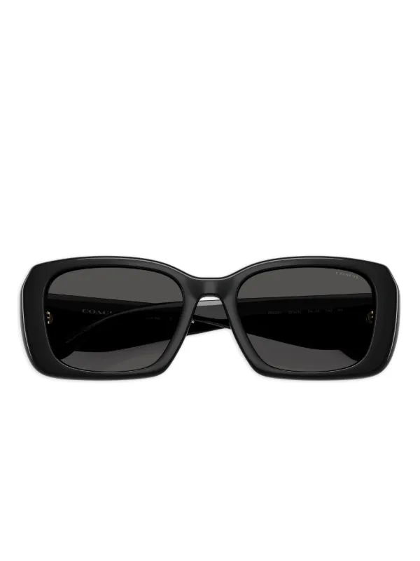 Coach C logo-plaque rectangle-frame Sunglasses | Black  display picture 1