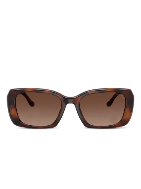Coach Maxi Sculpted C logo-plaque rectangle-frame sunglasses