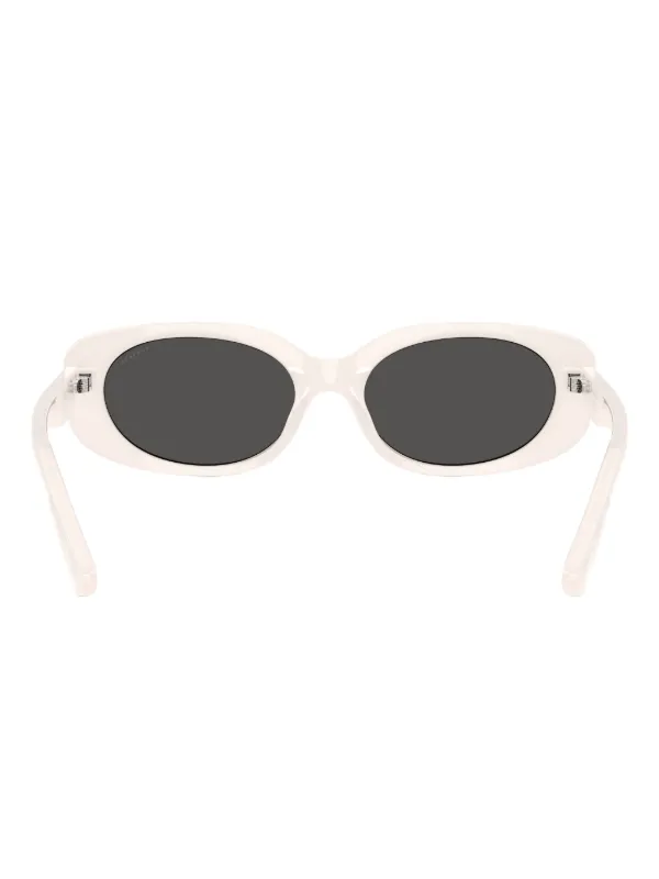 Coach oval-frame Sunglasses | White | FARFETCH display picture 2