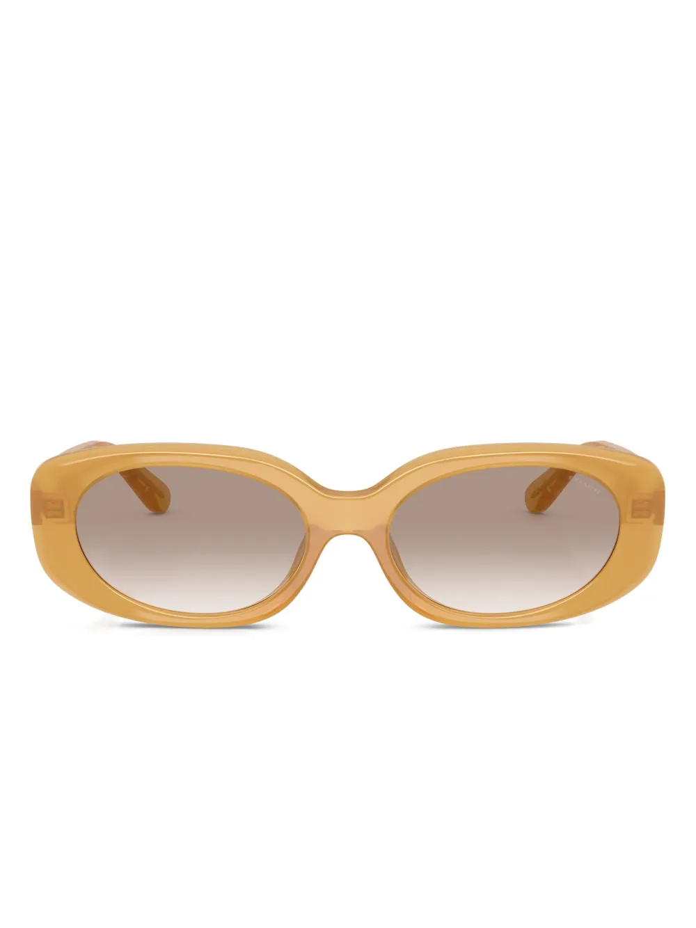 Coach oval-frame logo sunglasses | Brown | Image 1