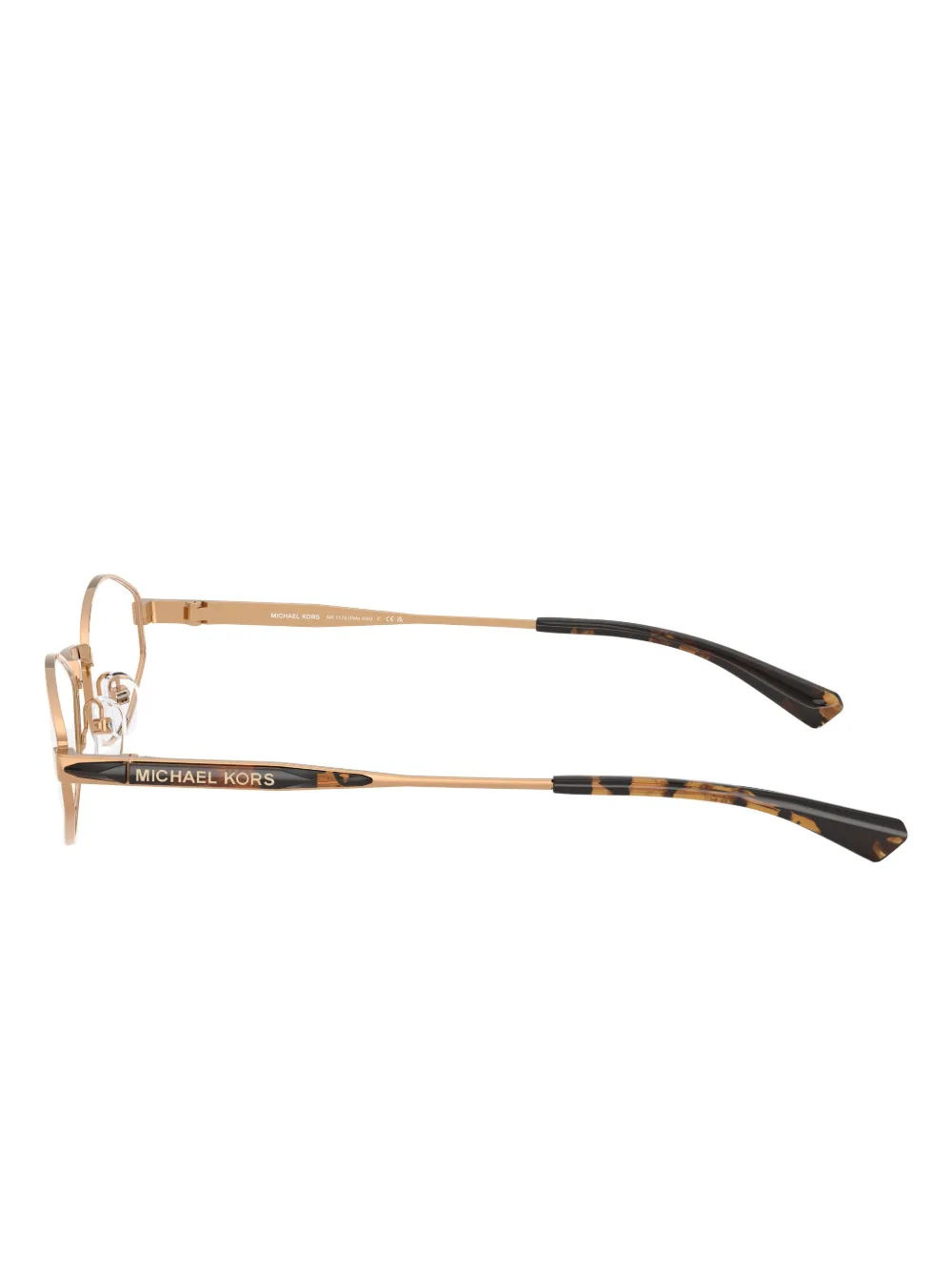 Michael Kors Palo Alto Geometric-frame Sunglasses In Gold