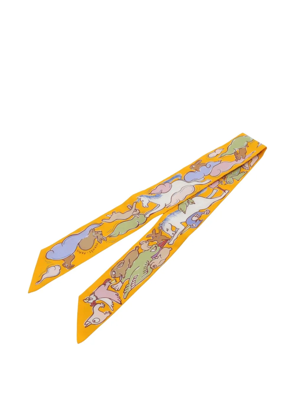 Hermès Pre-Owned mascada Mille Et Un Lapins 2020 | Image 2