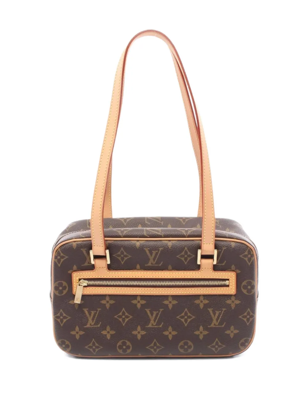 Pre-owned Louis Vuitton 2003 Cite Mm Shoulder Bag In Brown