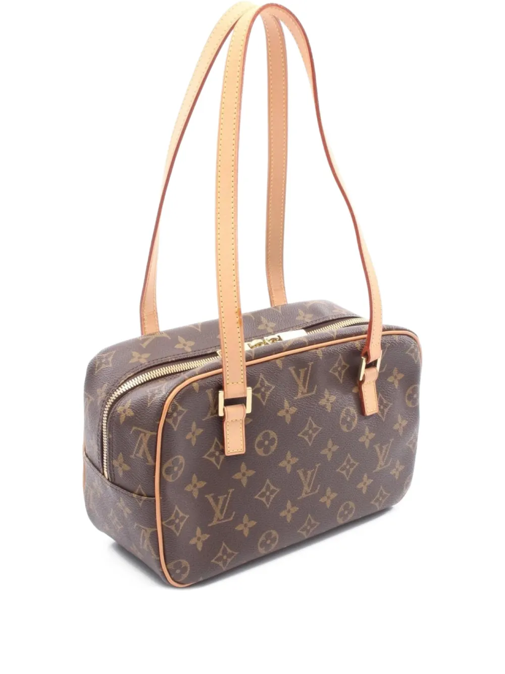 Pre-owned Louis Vuitton 2003 Cite Mm Shoulder Bag In Brown