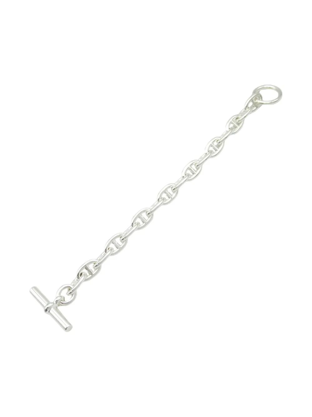 Pre-owned Hermes 2020s Shane Dunkle Mm Bracelet In Silver