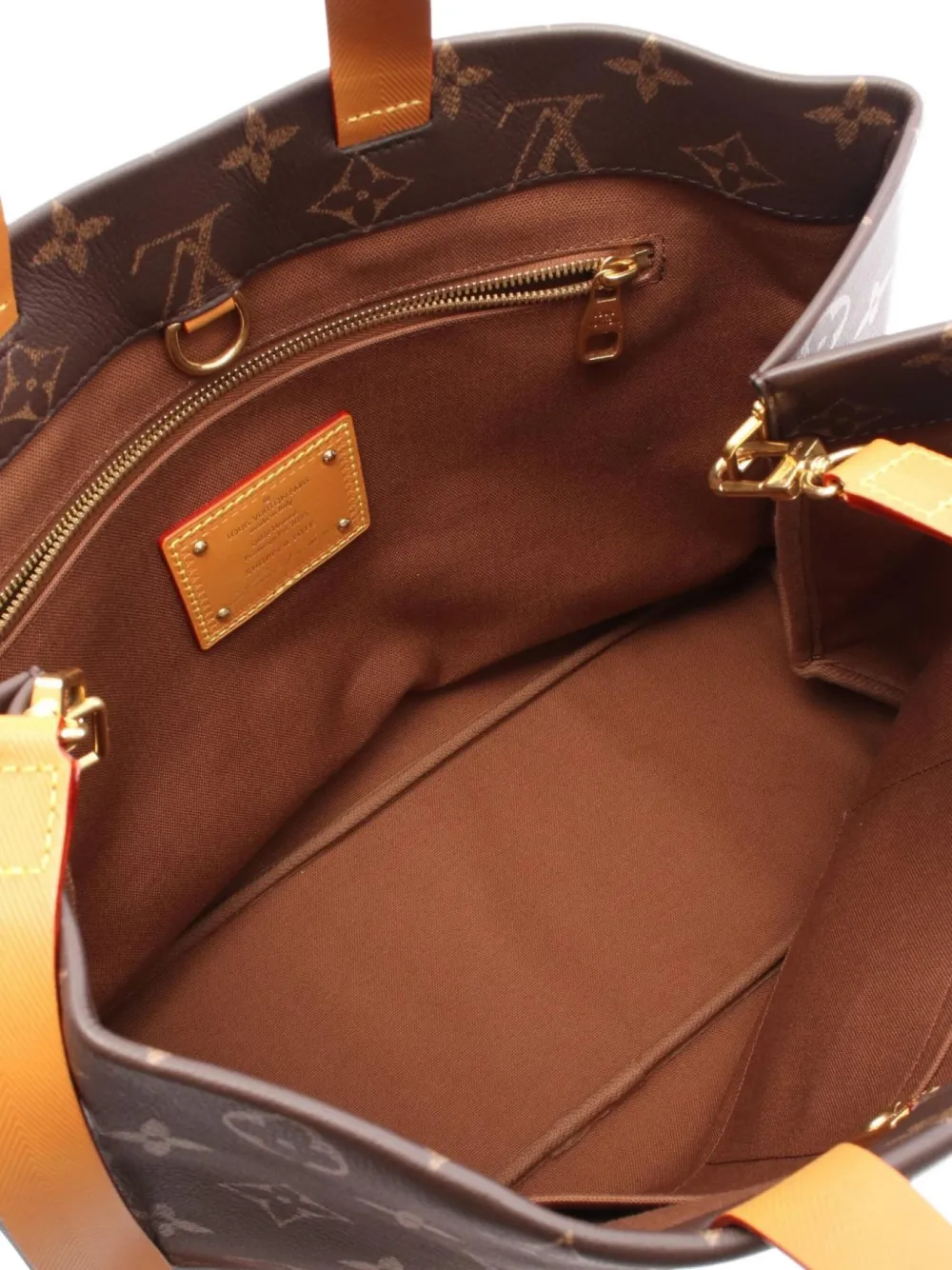 Pre-owned Louis Vuitton 10s Monogram Mm Tote Bag In Brown