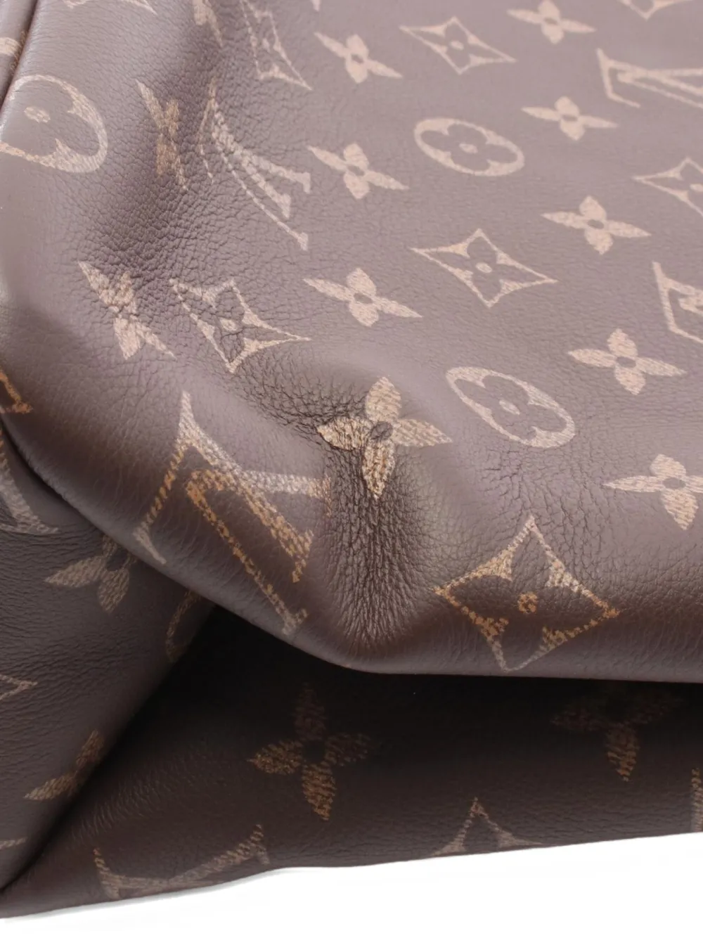 Pre-owned Louis Vuitton 10s Monogram Mm Tote Bag In Brown