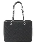 CHANEL Pre-Owned 2009-2010 matelasse chain shoulder bag - Black