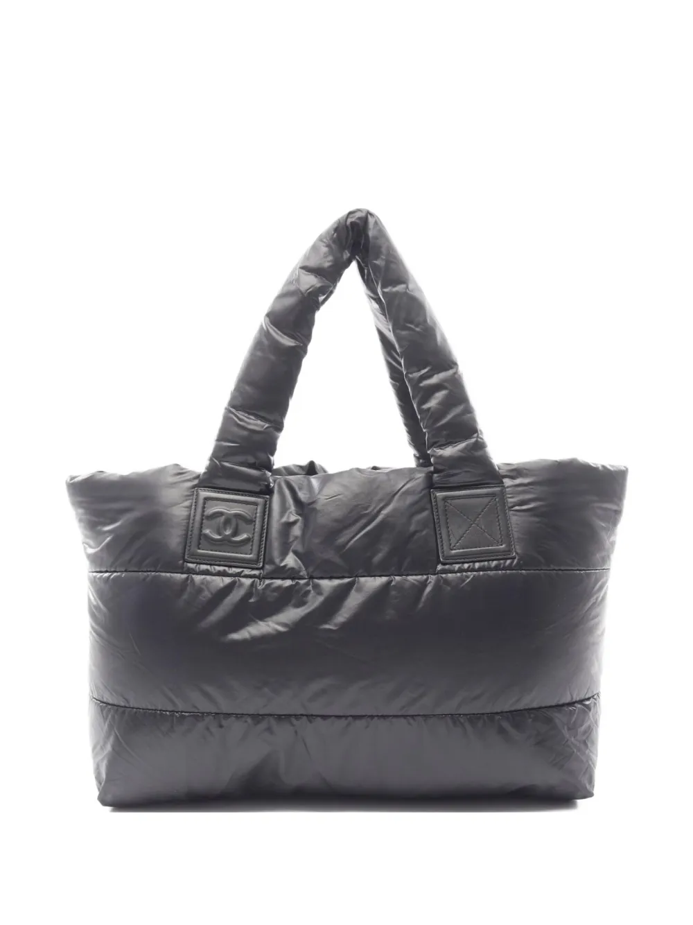 CHANEL Pre-Owned 2008-2009 Coco Coon MM tote bag - ブラック CHANEL Pre-Owned 2008-2009 Coco Coon MM tote bag - ブラック