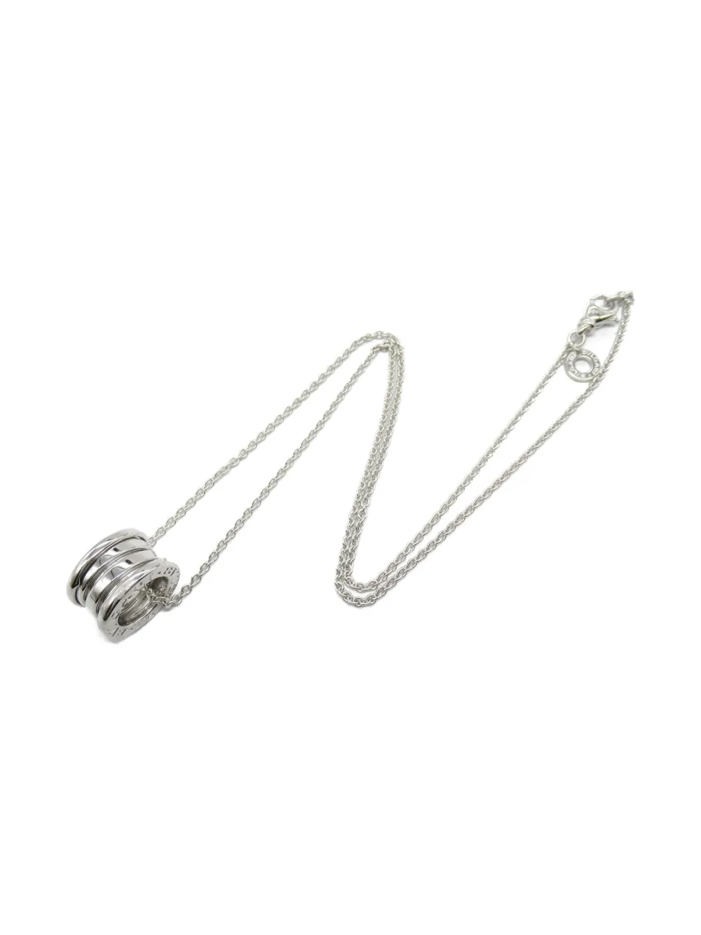 Bvlgari Pre-Owned 2010s 18K white gold B-Zero1 necklace | Silver | Image 1