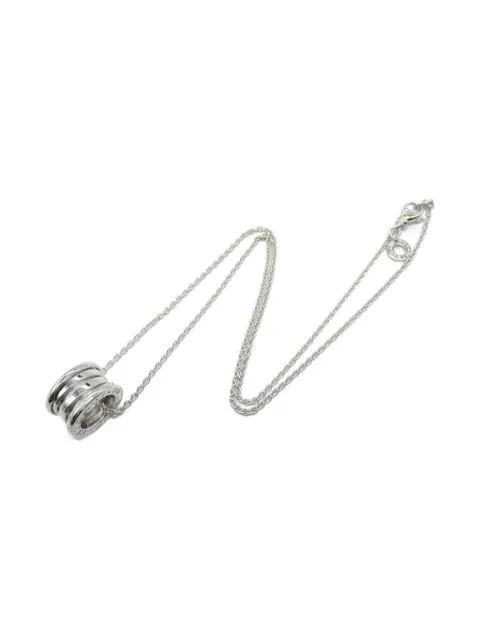 Bvlgari Pre-Owned 2010s 18K white gold B-Zero1 necklace