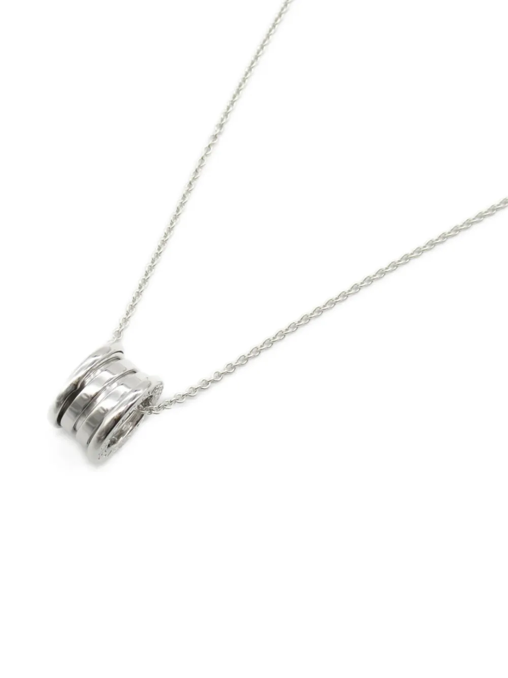 Bvlgari Pre-Owned 2010s 18K white gold B-Zero1 necklace | Women | Image 2