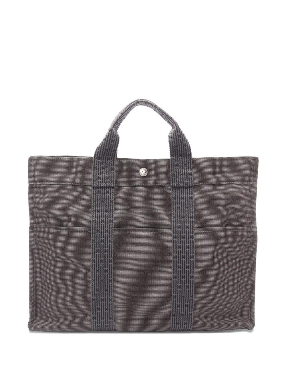 Pre-owned Hermes 2000s Yale Line Mm Handbag In Gray