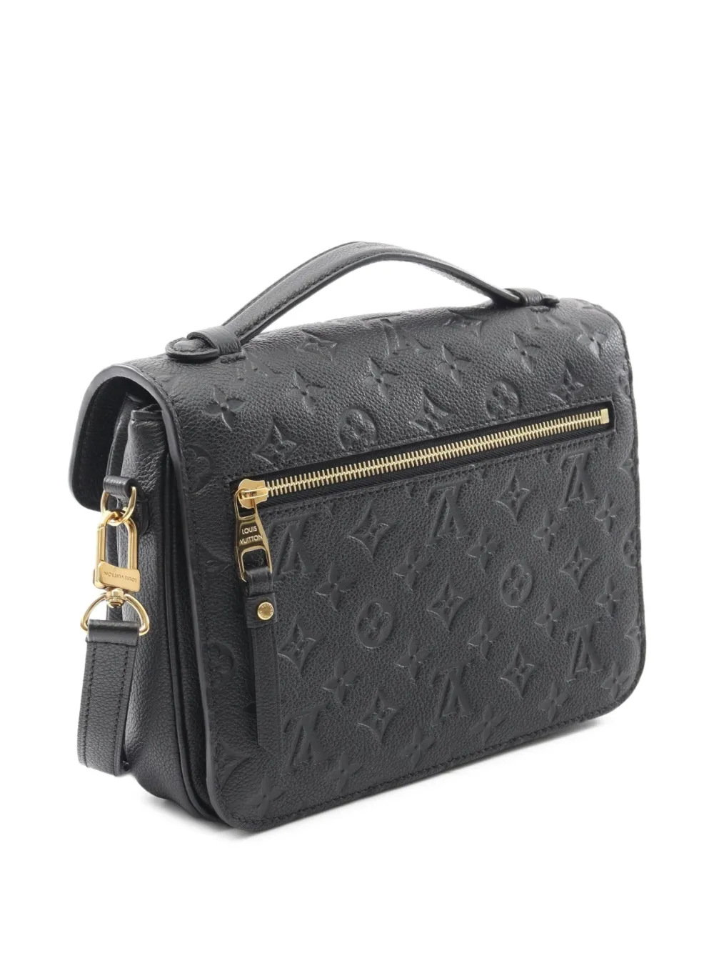 Pre-owned Louis Vuitton 2010s Pochette Metis Handbag In Black
