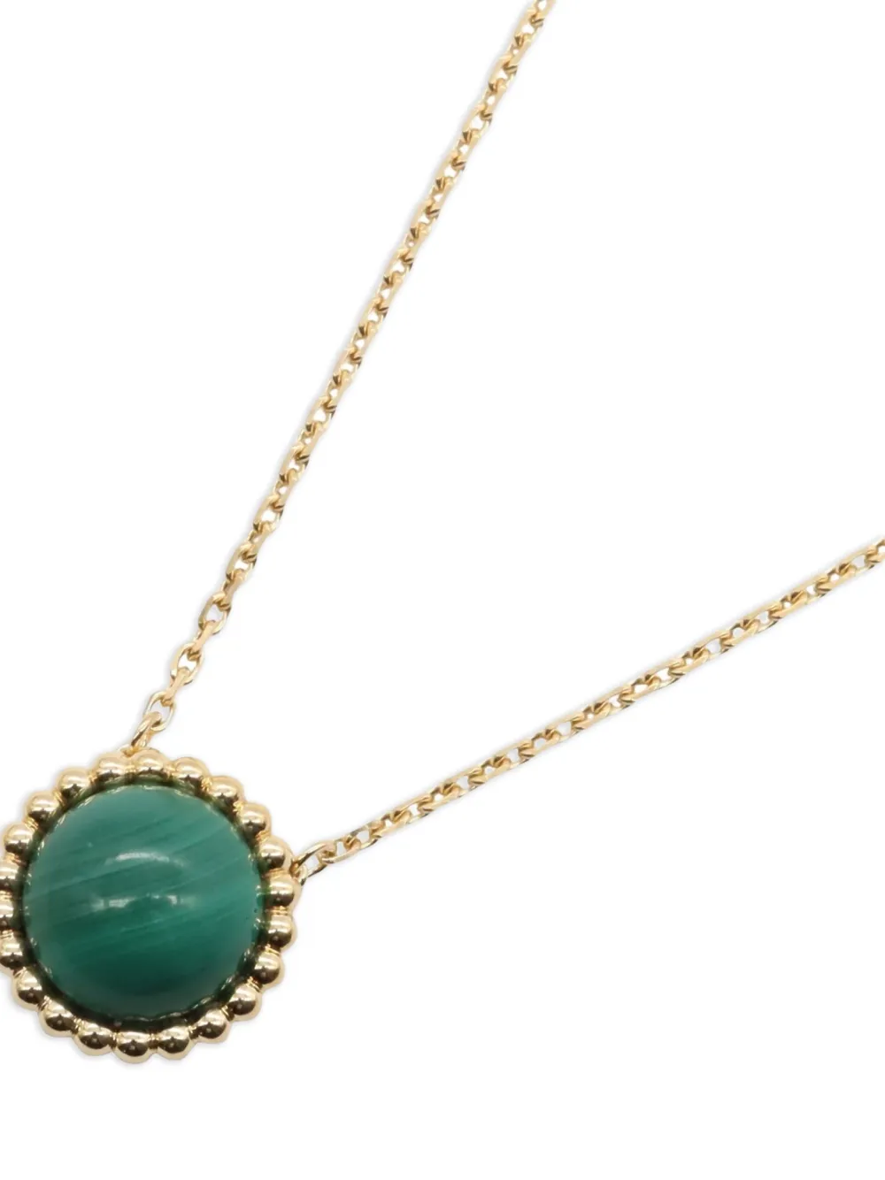 Van Cleef & Arpels 18K yellow gold Perlée malachite necklace | Image 2