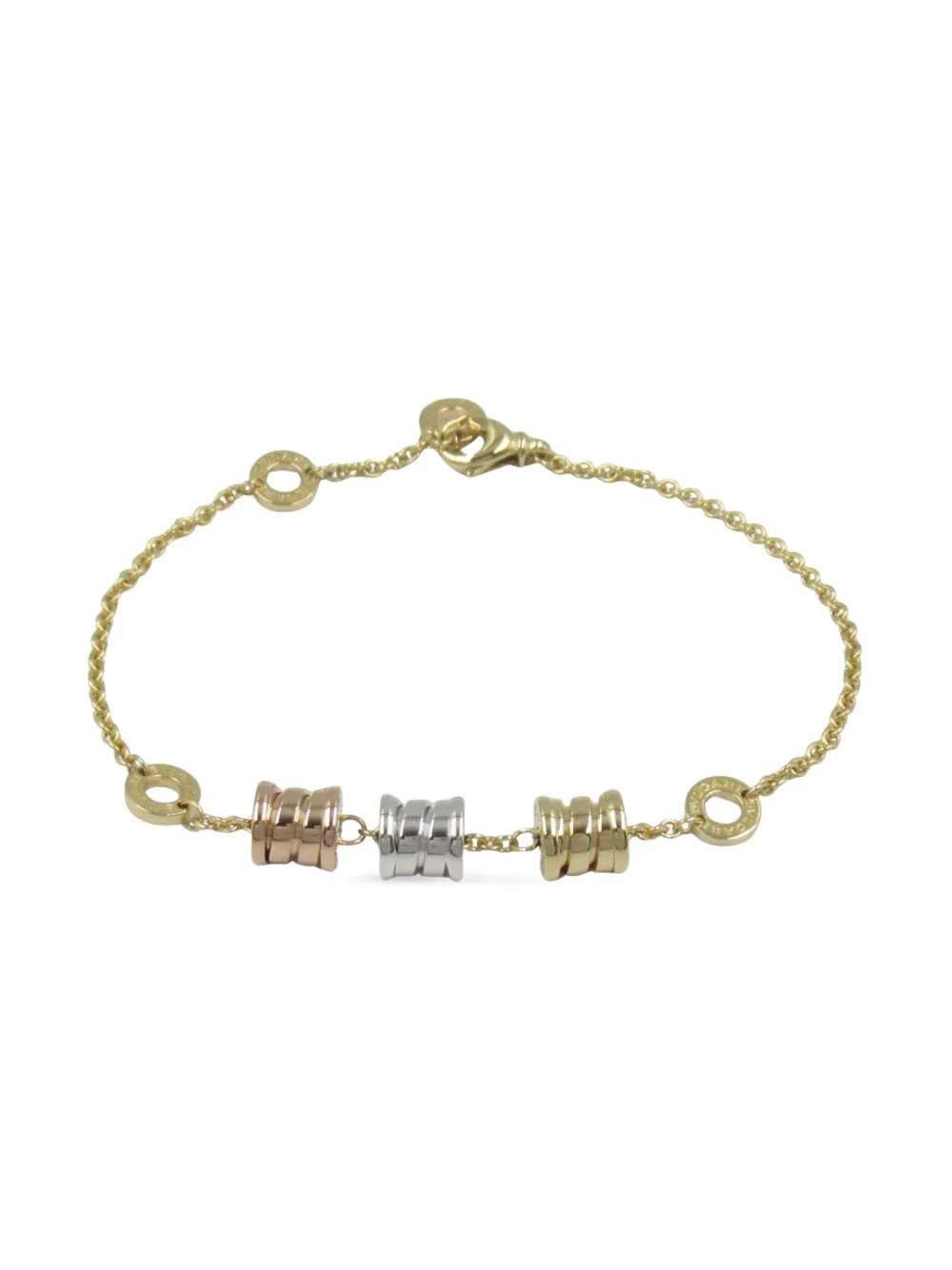 Bvlgari Pre-Owned 2010s 18K tri-gold B-zero1 bracelet - ゴールドトーン Bvlgari Pre-Owned 2010s 18K tri-gold B-zero1 bracelet - ゴールドトーン