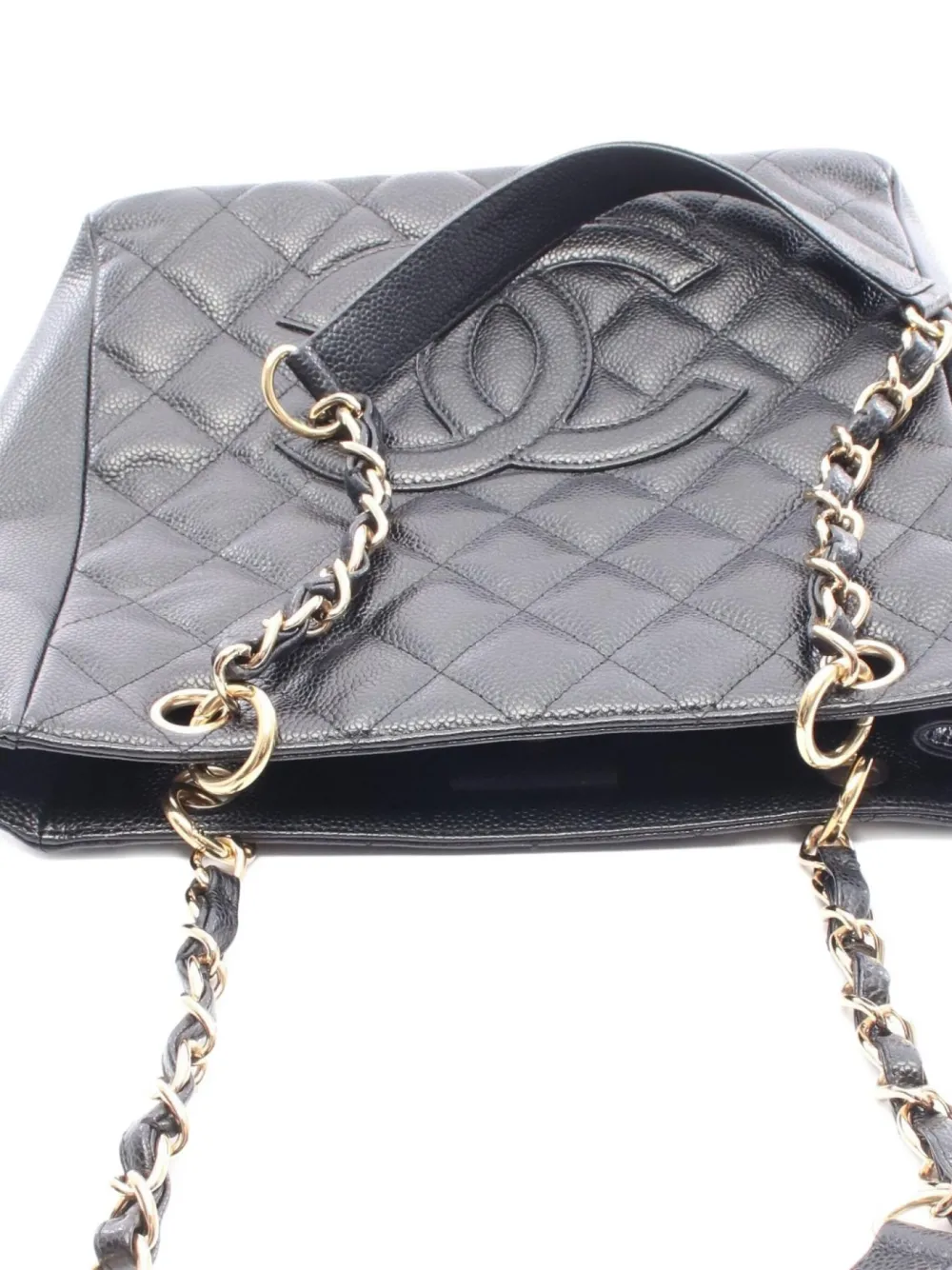 Pre-owned Chanel 2003-2004 Matelasse Chain Shoulder Bag In Black