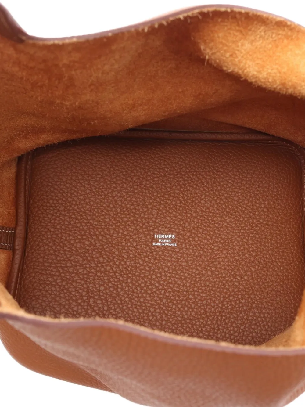 Pre-owned Hermes 2023 Picotin Lock Mm Leather Handbag In Brown