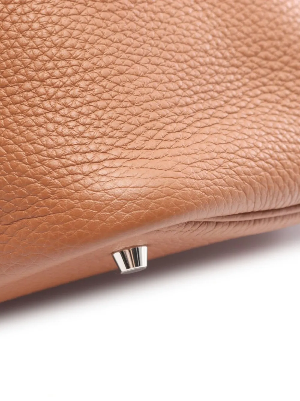 Pre-owned Hermes 2023 Picotin Lock Mm Leather Handbag In Brown