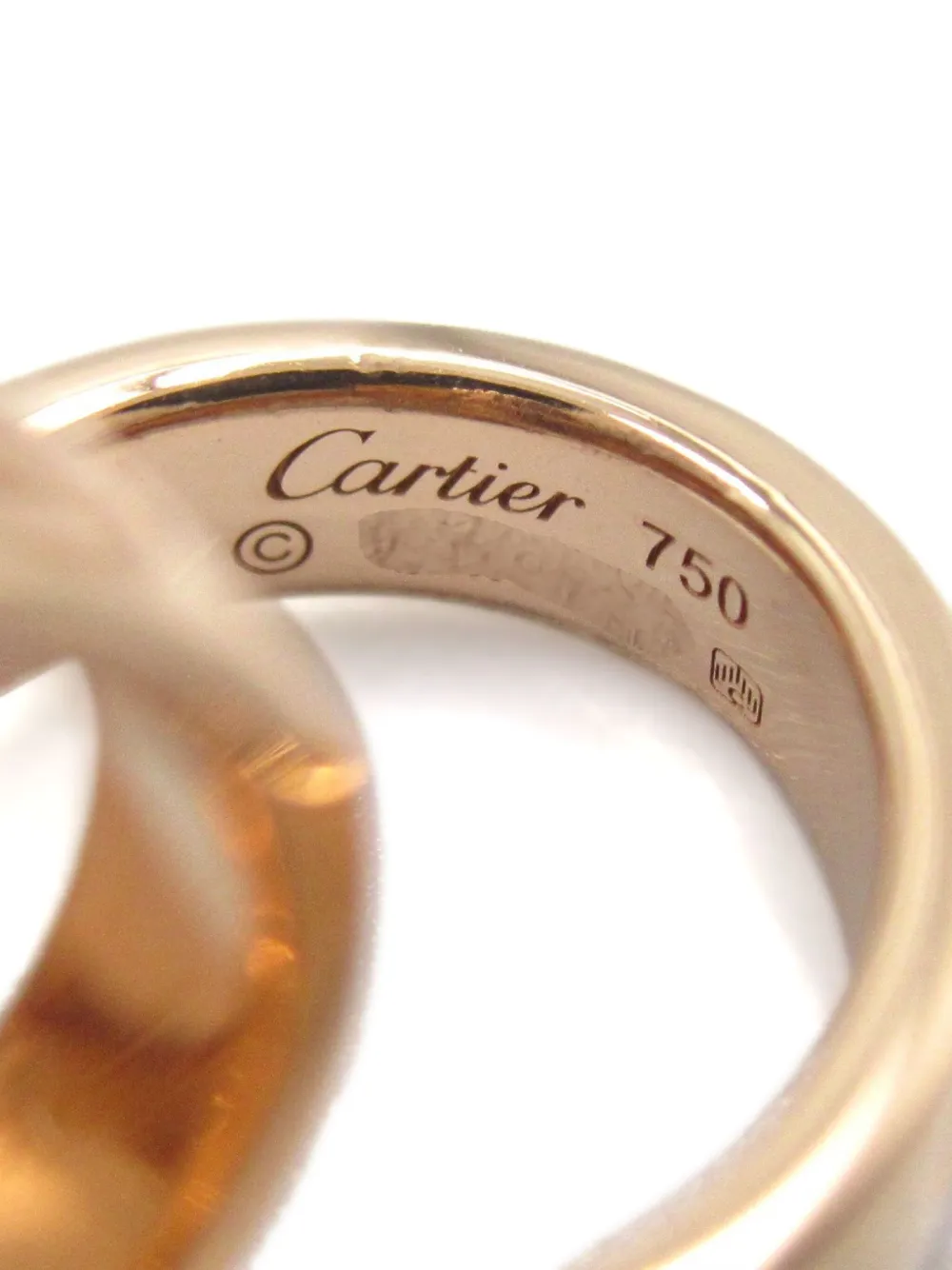 Pre-owned Cartier 2010s 18k Rose Gold Baby Love Necklace