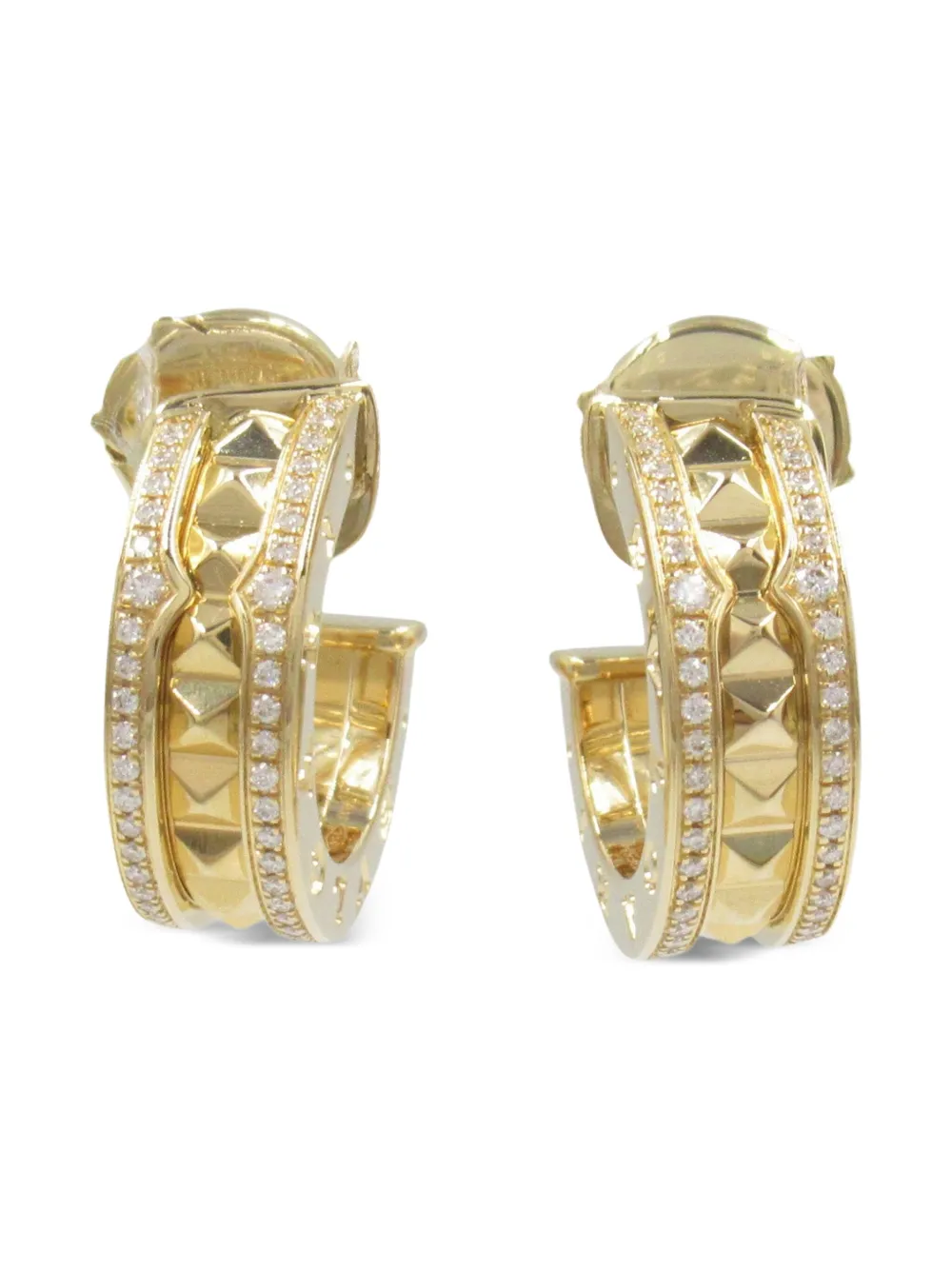 Bvlgari Pre-Owned 10s 18K yellow gold B-zero diamond earrings | Gold | Image 1