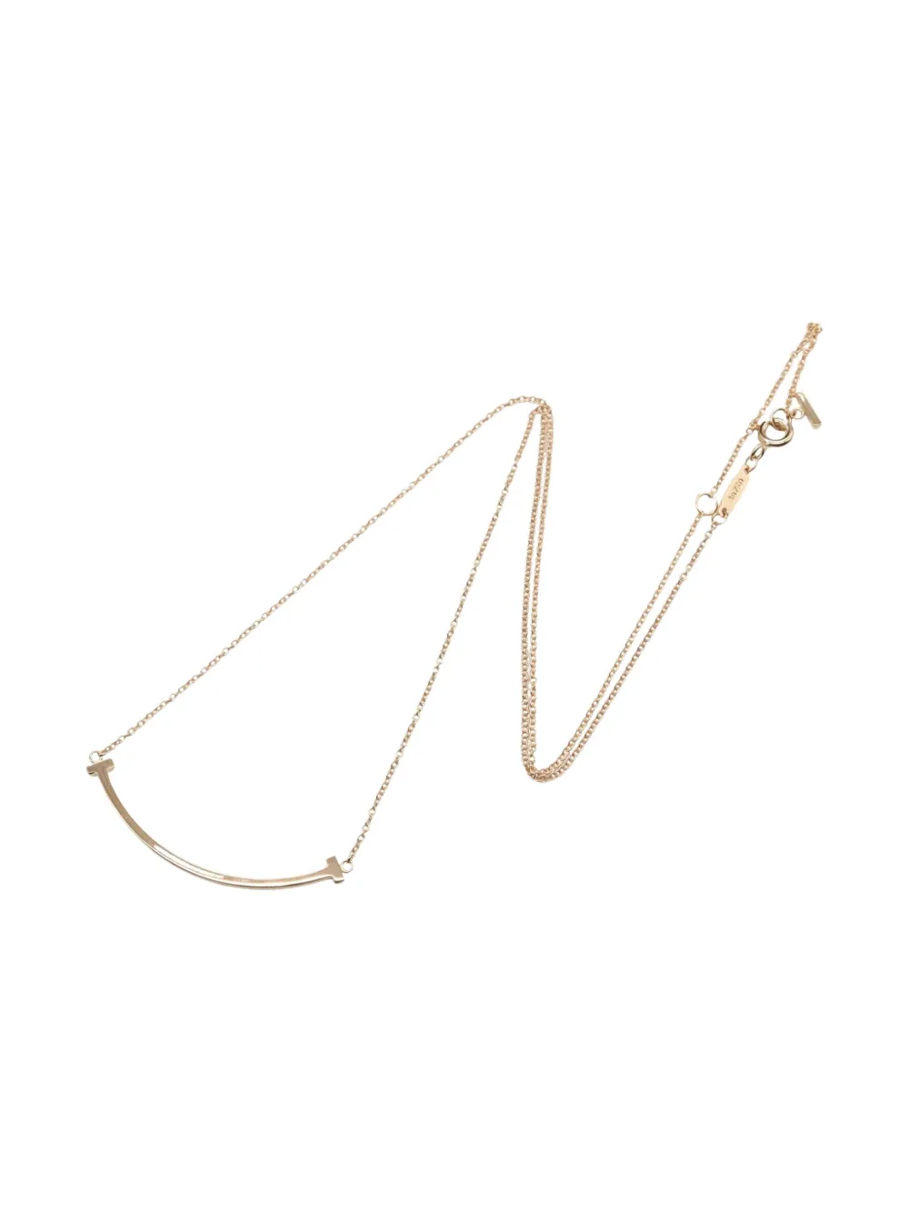 Tiffany & Co. Pre-Owned 10s 18K rose gold T-Smile pendant necklace | Gold | Image 1